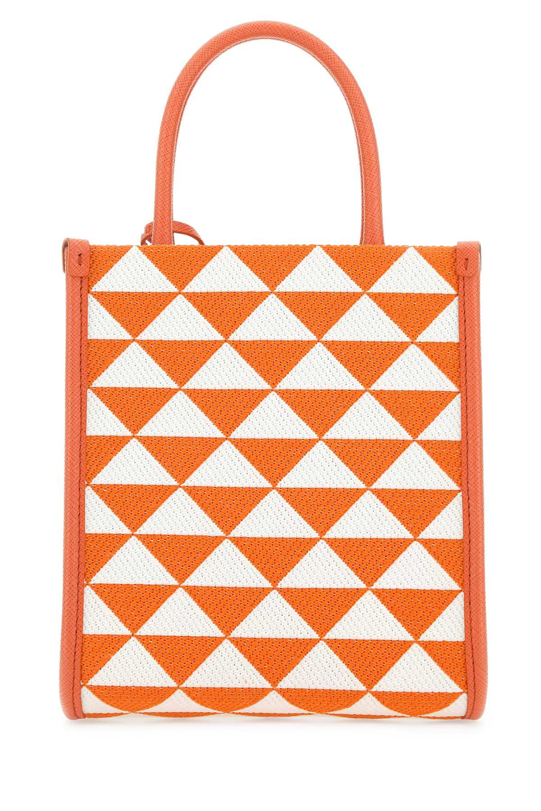 Prada Women Embroidered Fabric Micro Symbole Handbag