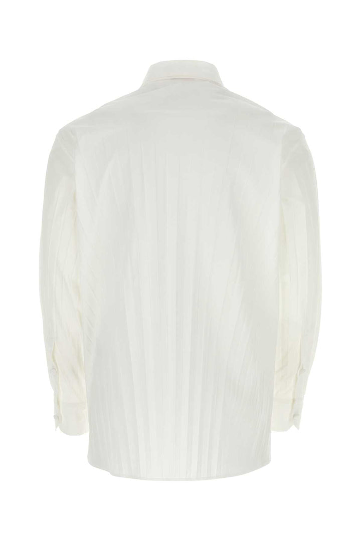 Valentino Garavani Men White Tech Nylon Oversize Shirt