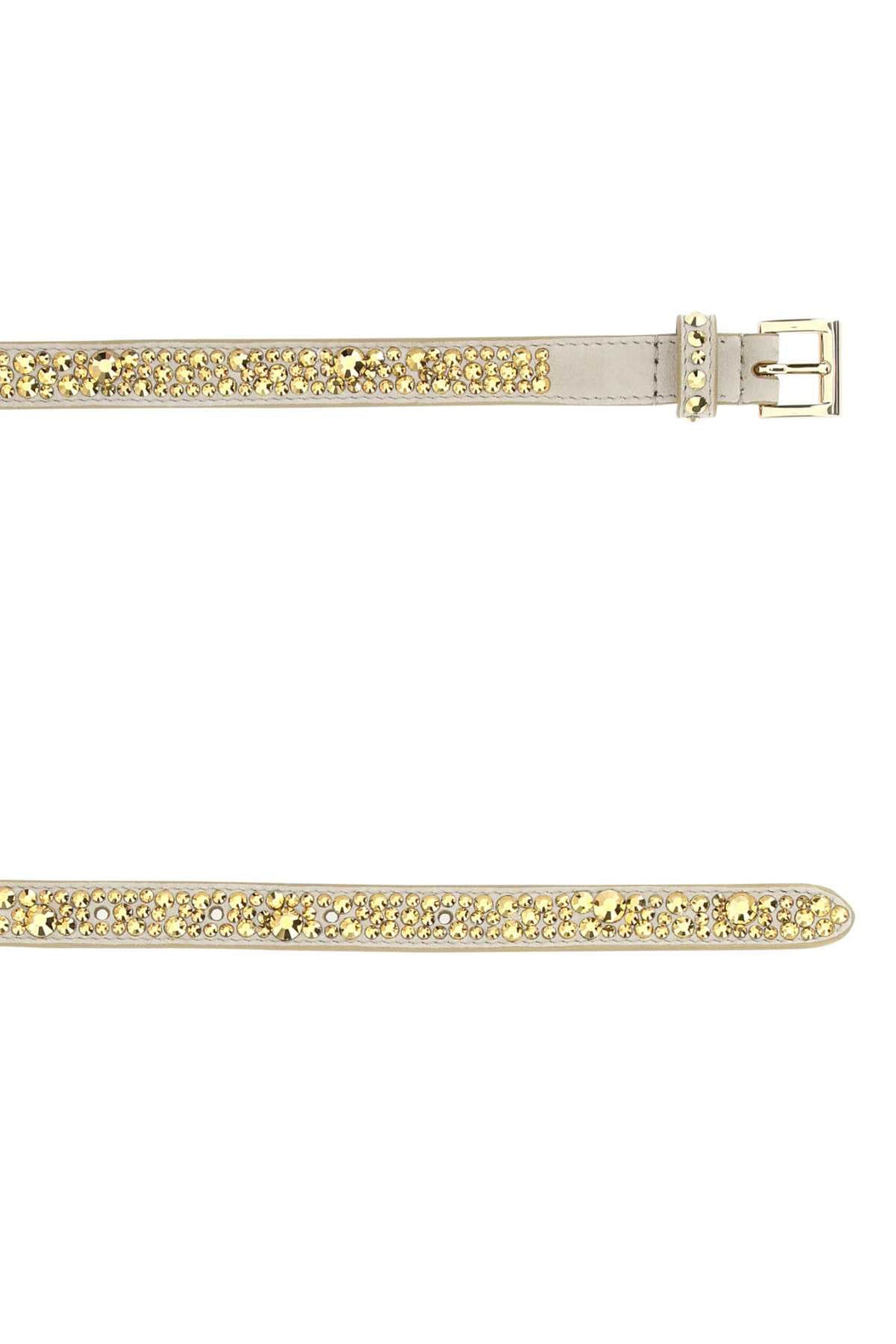 Prada Women Embellished Suede Belt