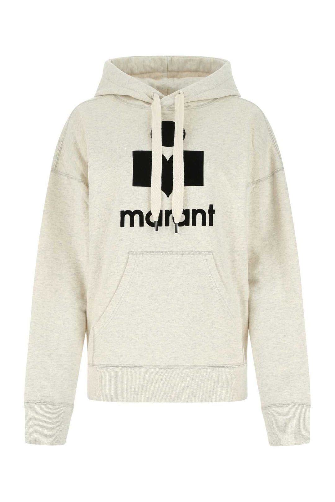 Isabel Marant Etoile Women Melange Ivory Cotton Blend Mansel Sweatshirt