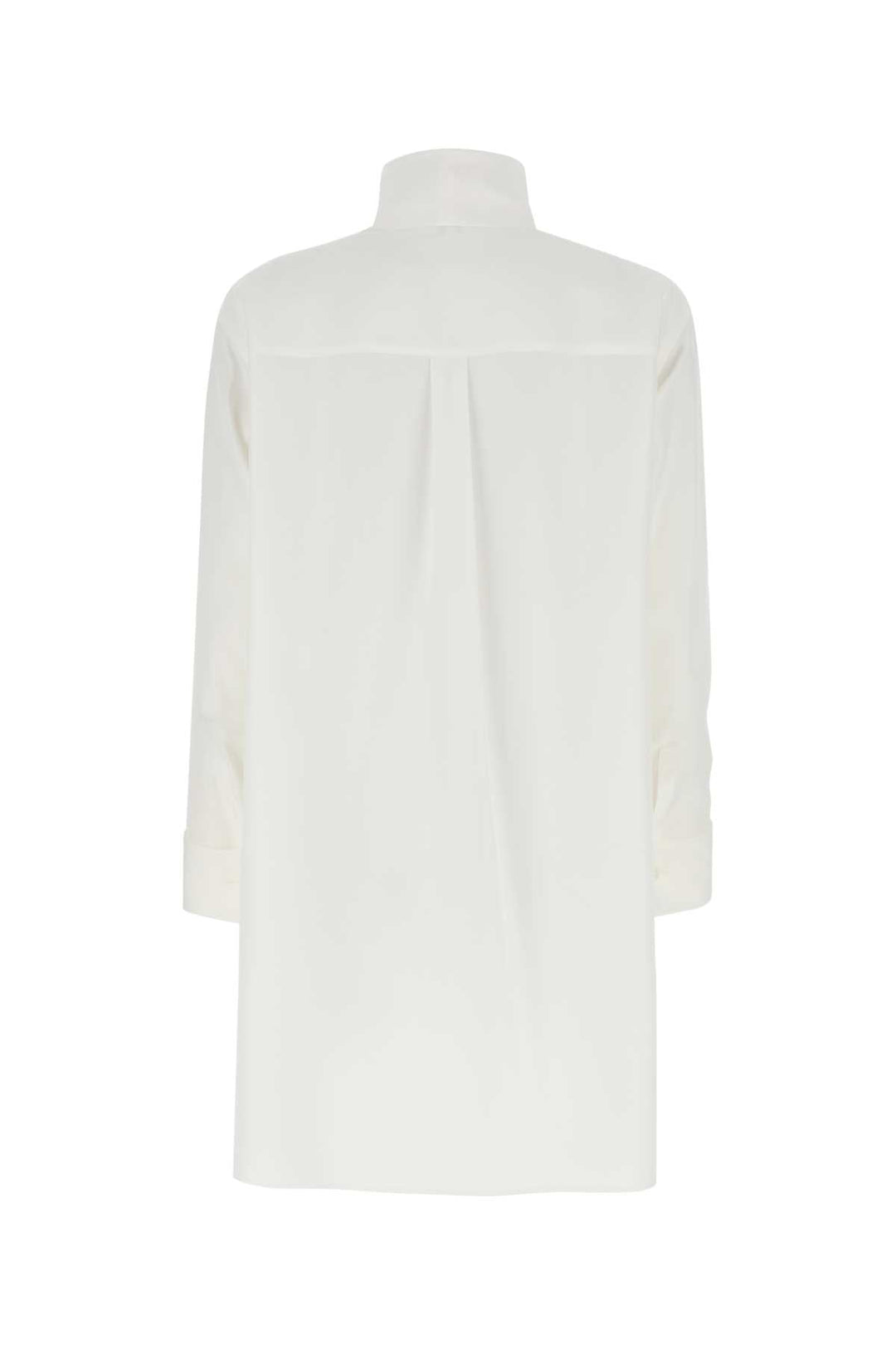 Loewe Women Ivory Crepe Oversize Blouse