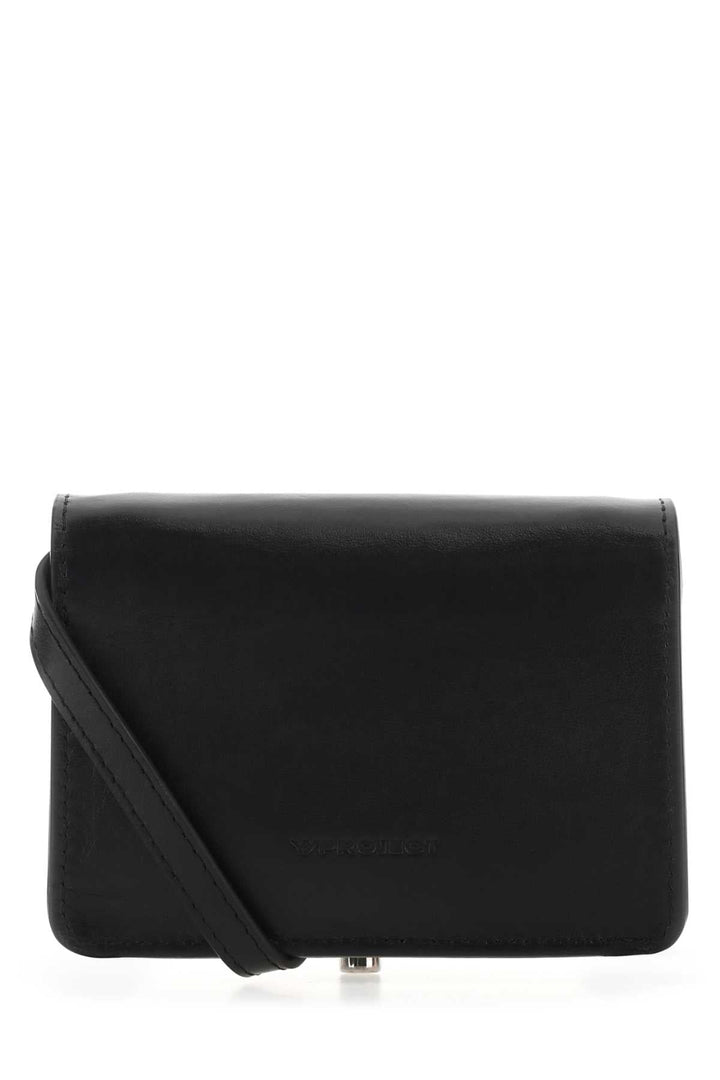 Y Project Women Black Leather Mini Crossbody Bag
