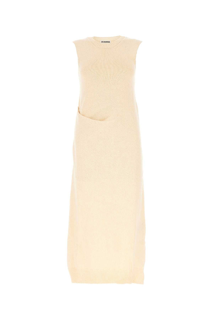 Jil Sander Women Ivory Japanese Cotton Dress