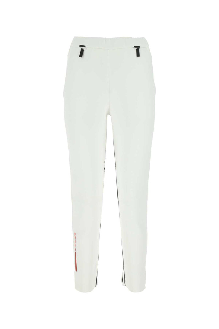 Prada Women White Neoprene Pant