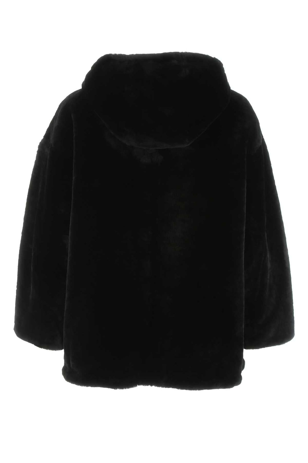 Prada Women Black Reversible Fur Coat