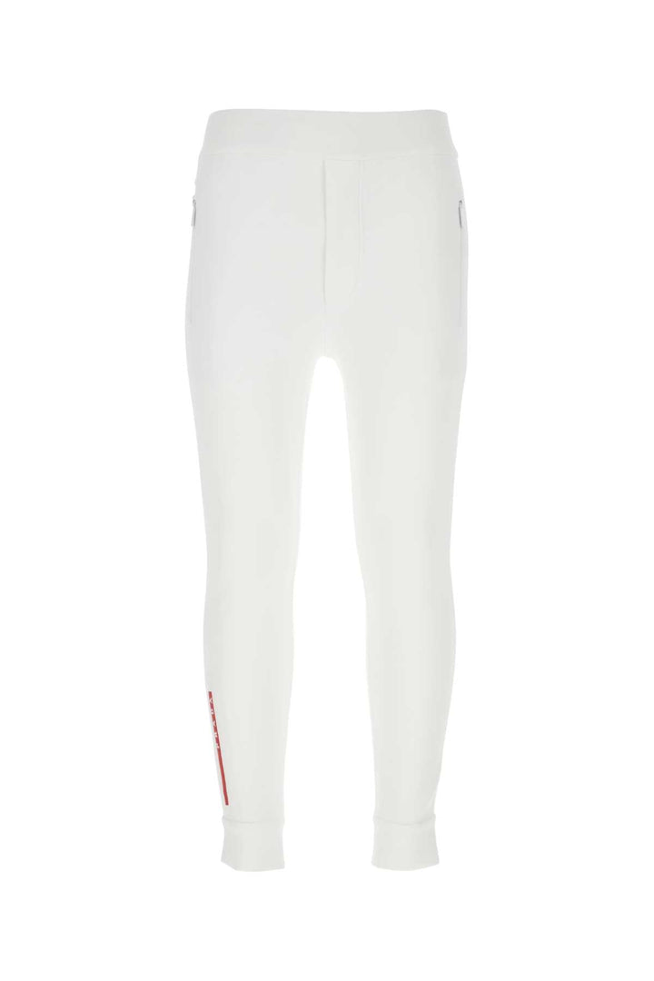 Prada Men White Neoprene Pant