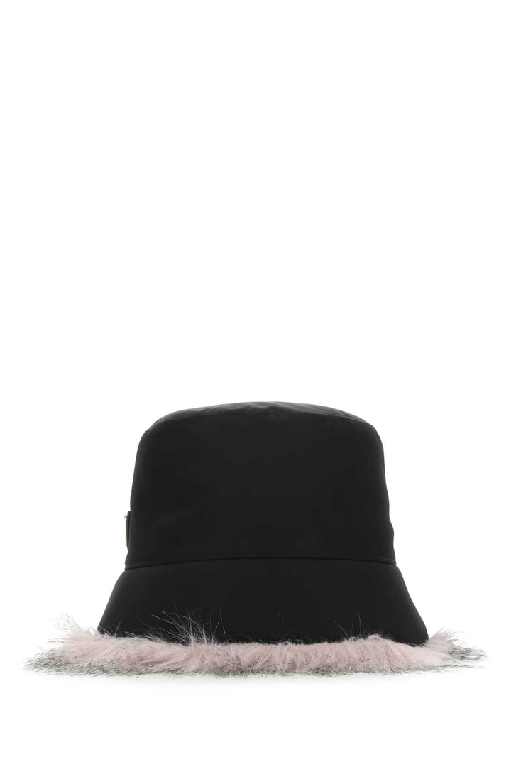Prada Women Black Re-Nylon Hat