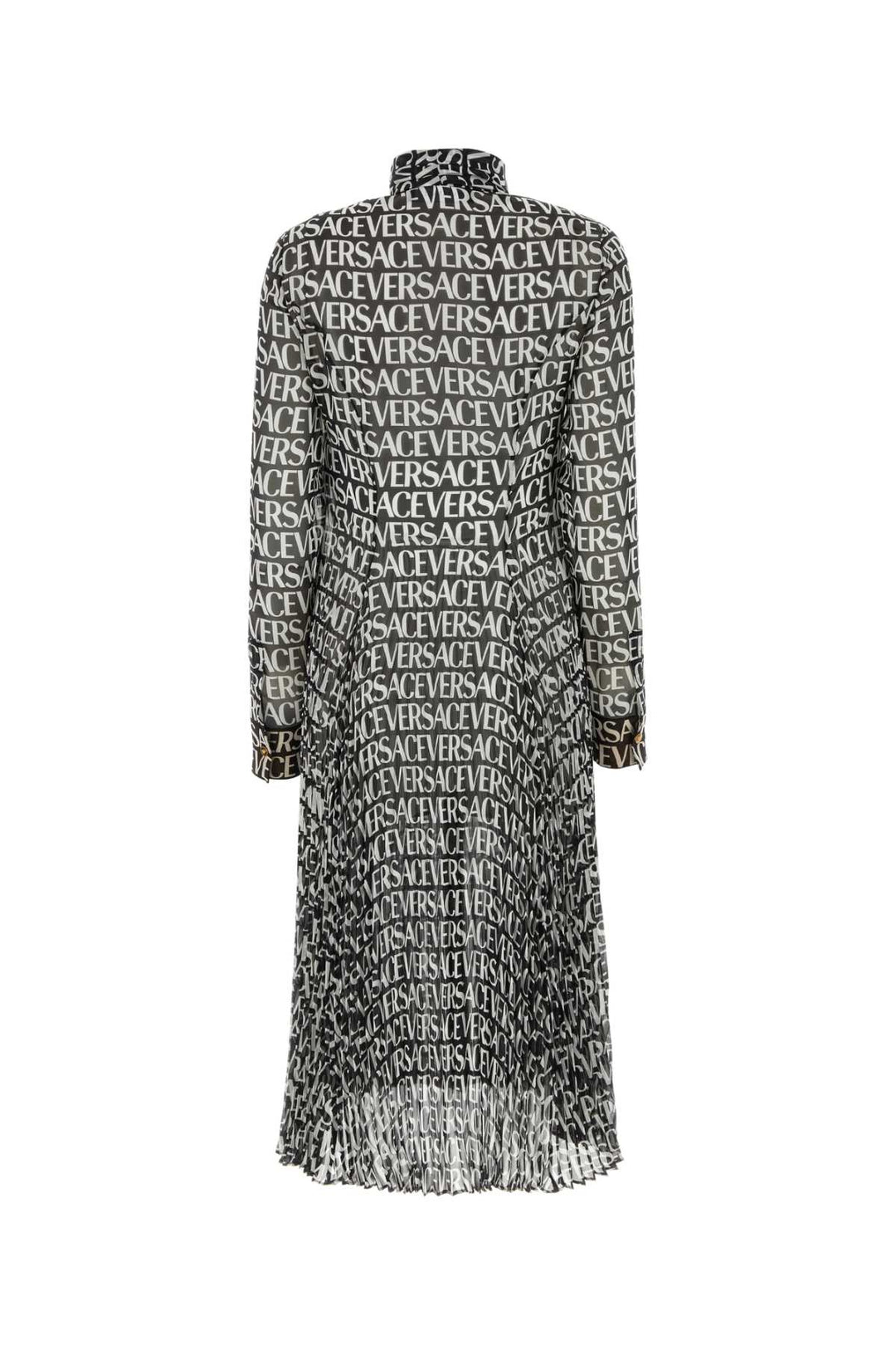 Versace Women Printed Crepe Shirt Dress