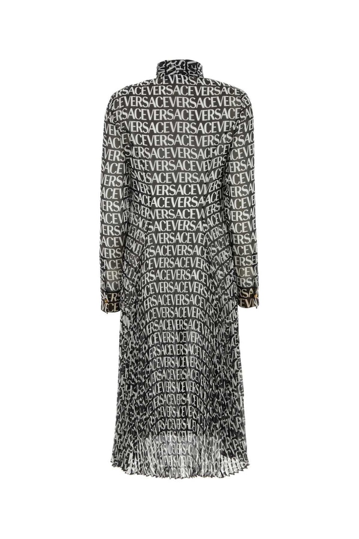 Versace Women Printed Crepe Shirt Dress