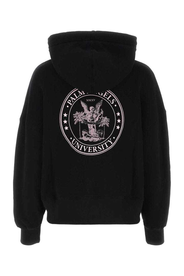 Palm Angels Women Black Cotton Sweatshirt