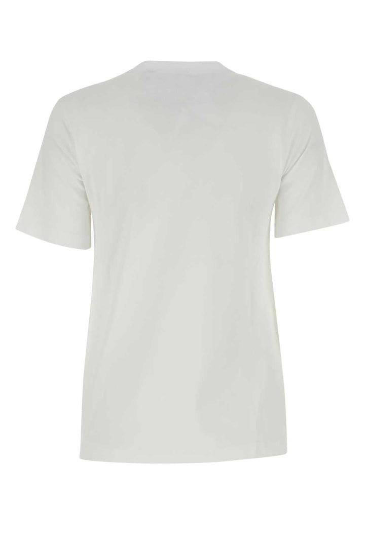 Burberry Women White Cotton T-Shirt