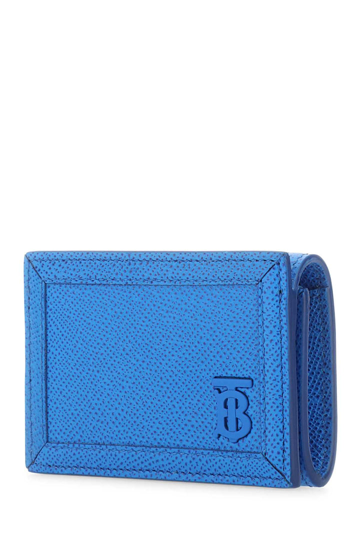 Burberry Men Turquoise Leather Card Holder
