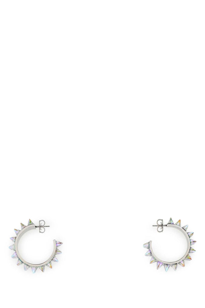 Amina Muaddi Women Embellished Metal Big Karma Earrings