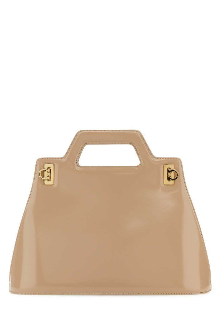 Salvatore Ferragamo Women Skin Pink Leather Wanda M Handbag