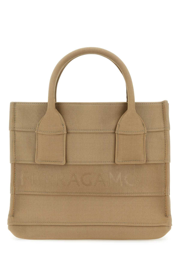 Salvatore Ferragamo Women Beige Fabric Beach S Handbag