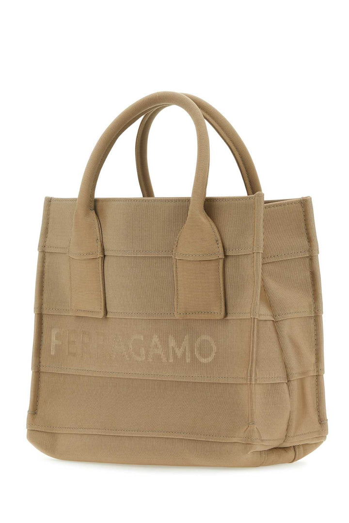 Salvatore Ferragamo Women Beige Fabric Beach S Handbag