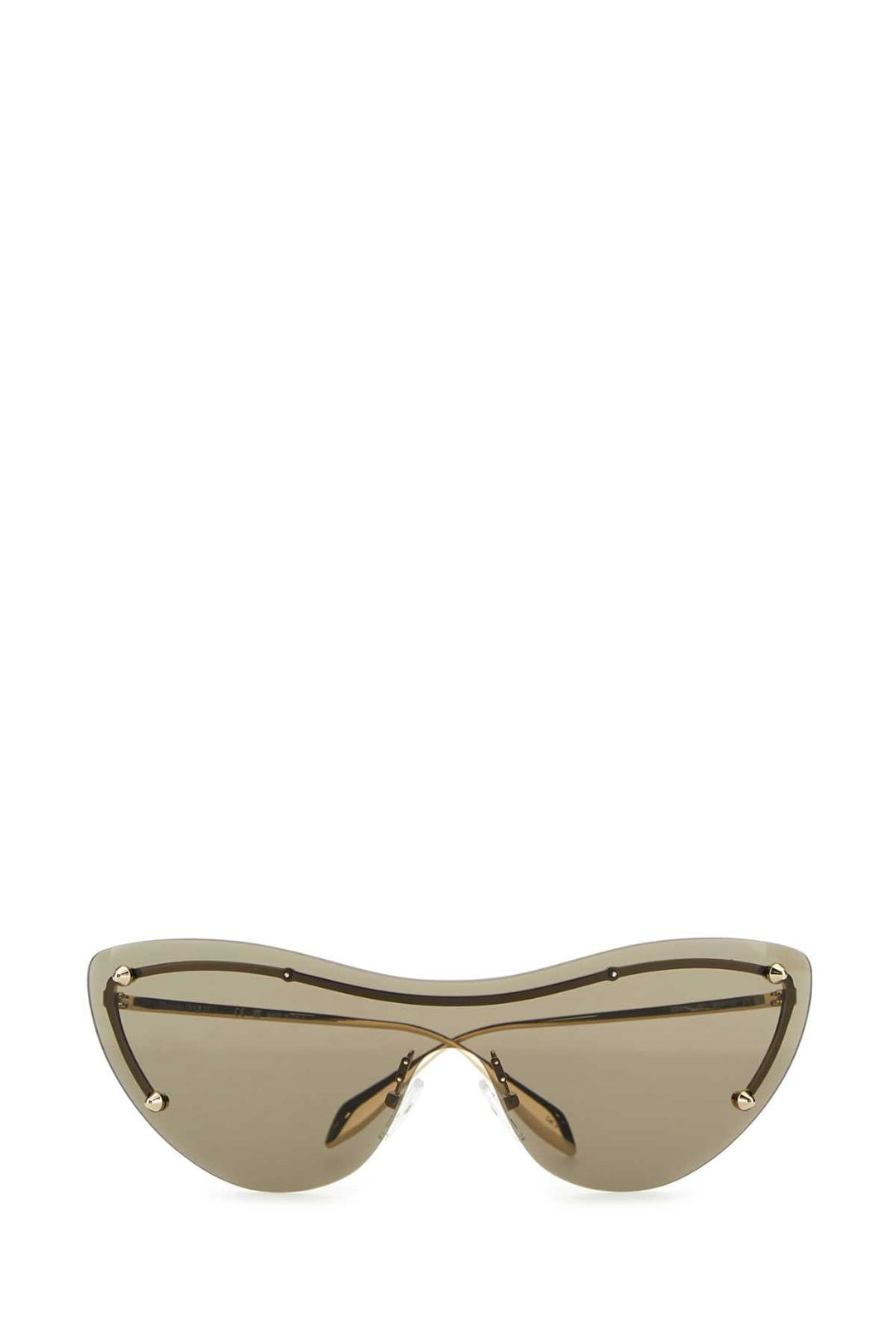 Alexander Mcqueen Women Gold Metal Spike Studs Sunglasses