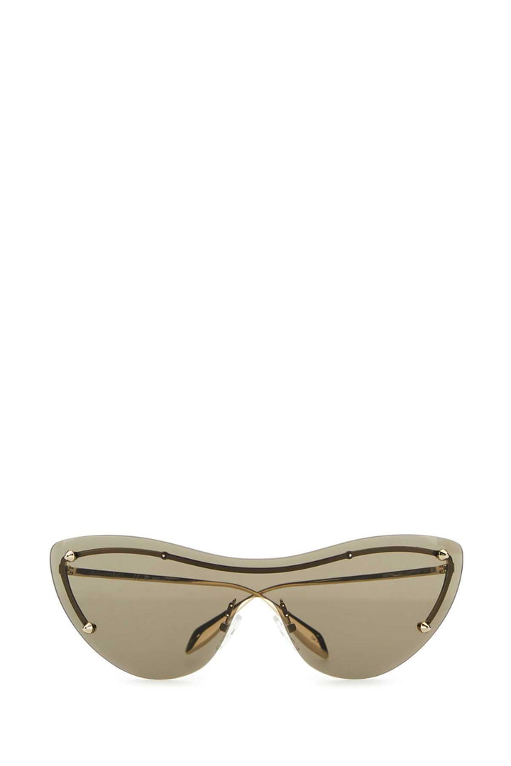Alexander Mcqueen Women Gold Metal Spike Studs Sunglasses