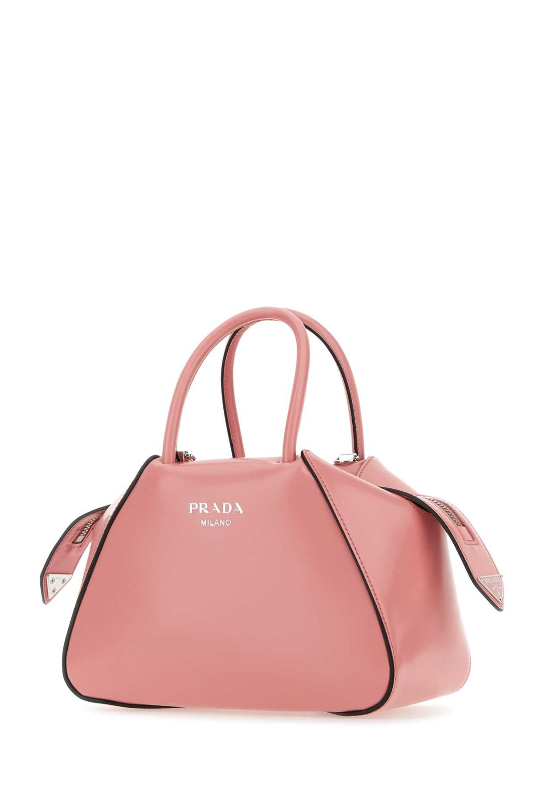 Prada Women Pink Leather Handbag