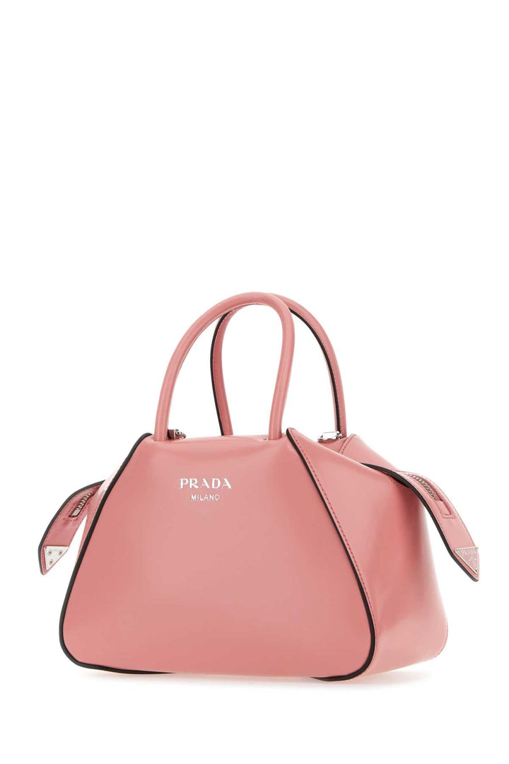 Prada Women Pink Leather Handbag