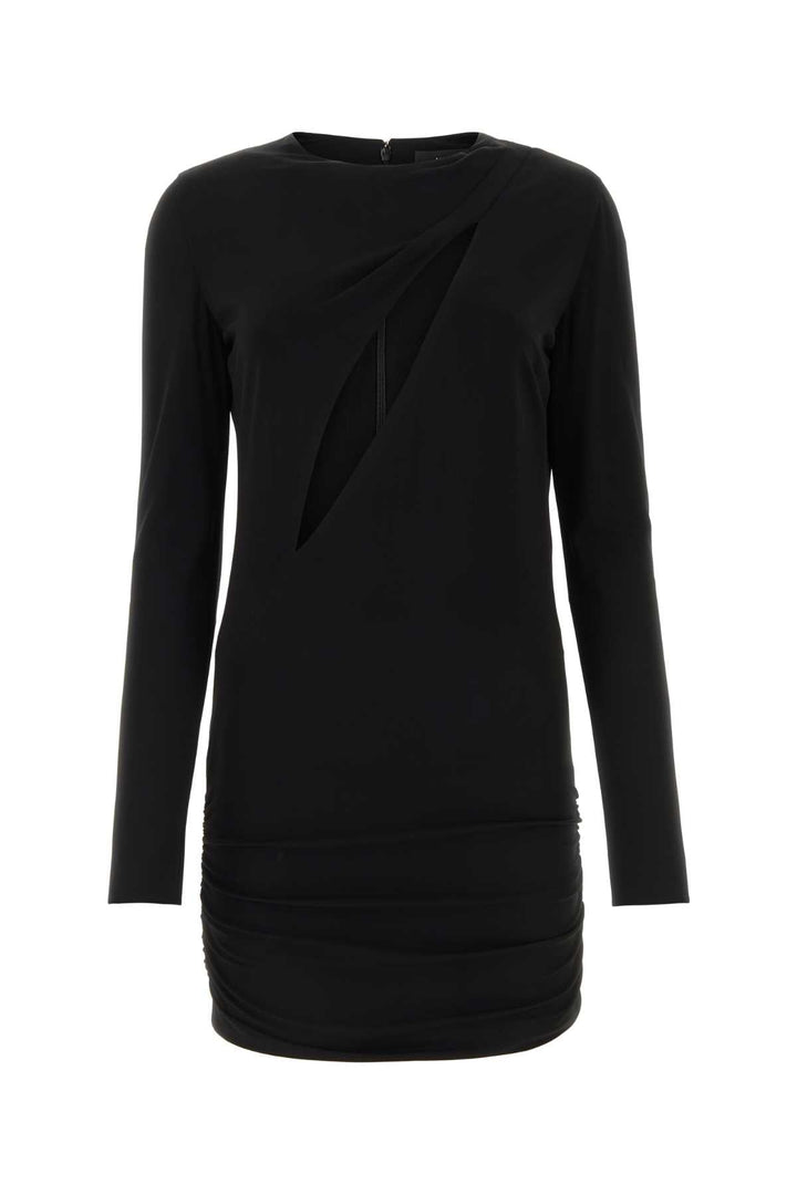 Versace Women Black Stretch Viscose Mini Dress