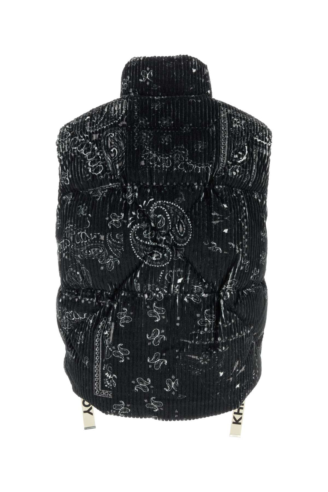 Khrisjoy Men Printed Corduroy Oversize Sleeveless Down Jacket