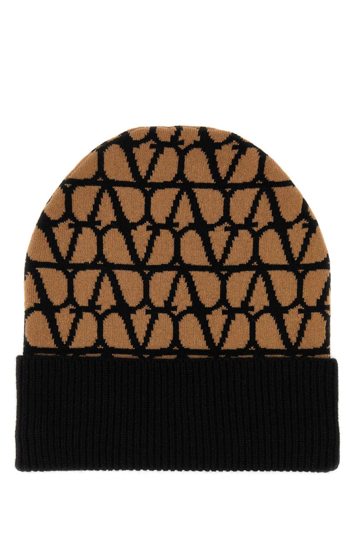 Valentino Garavani Women Printed Cashmere Beanie Hat