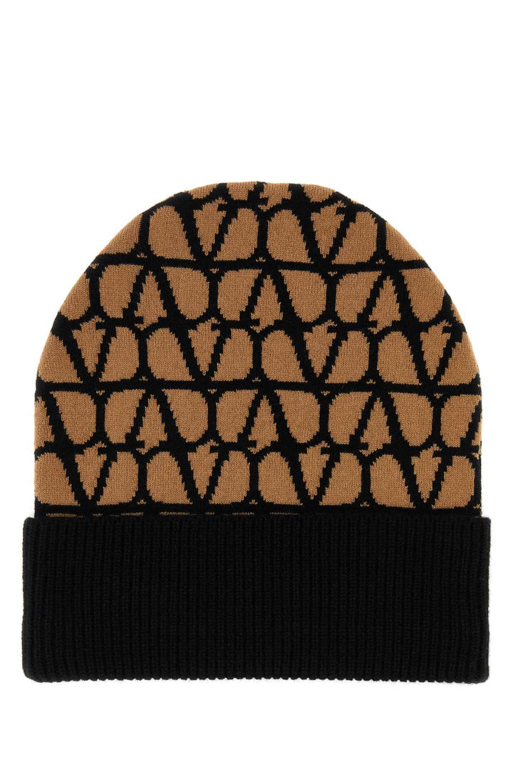 Valentino Garavani Women Printed Cashmere Beanie Hat
