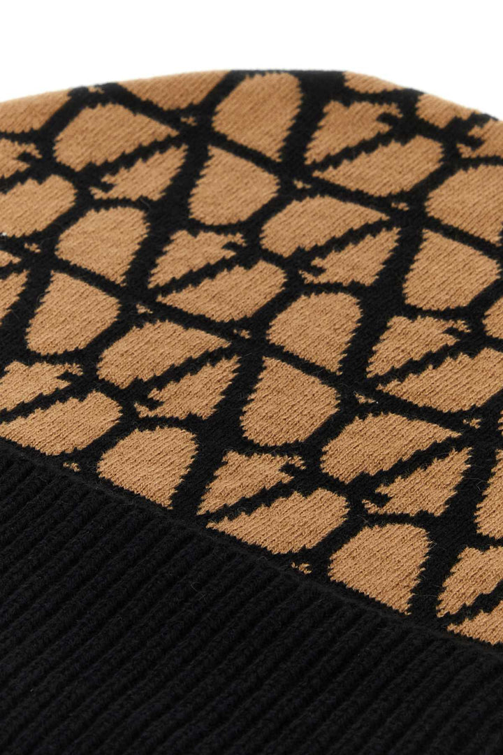 Valentino Garavani Women Printed Cashmere Beanie Hat