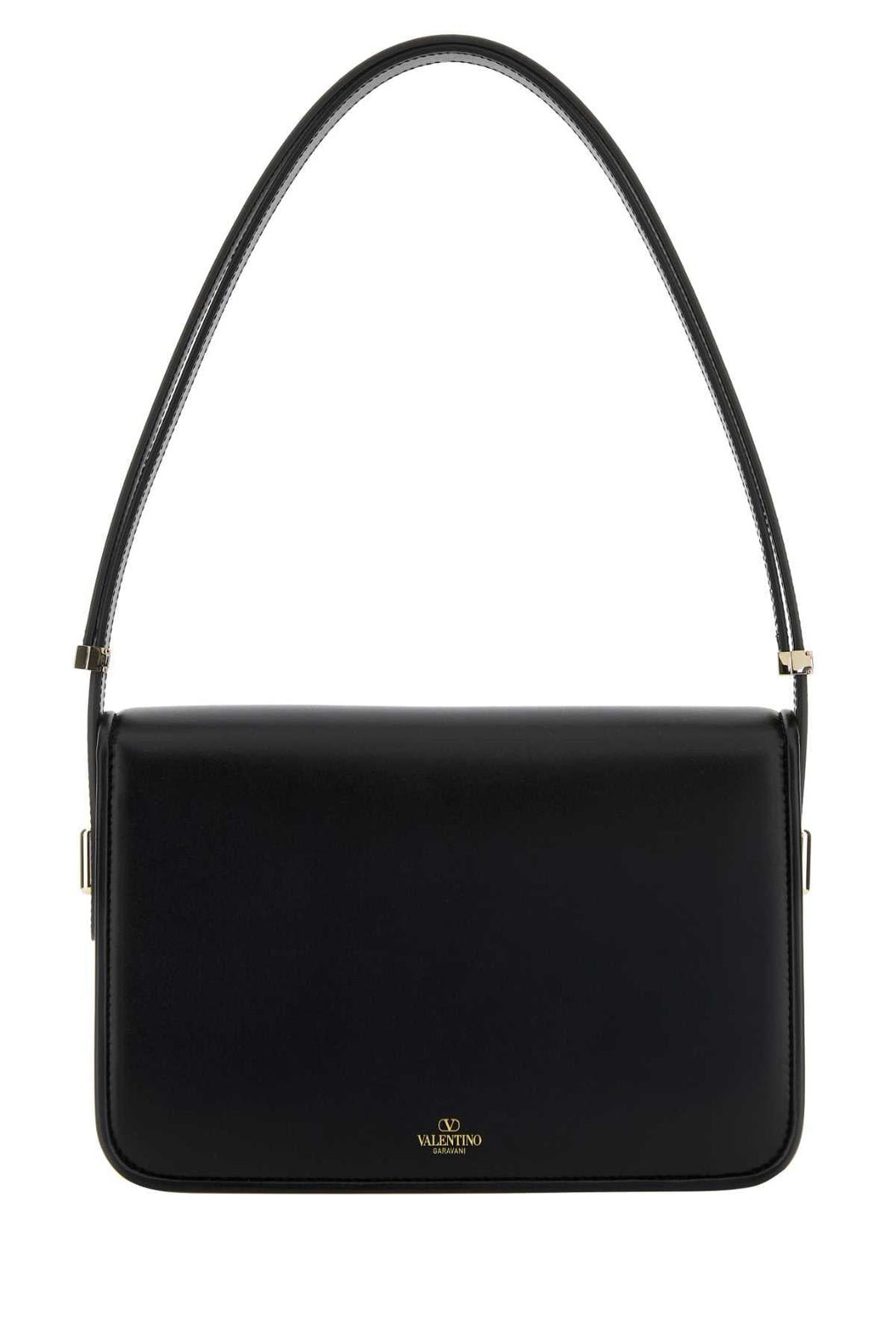 Valentino Garavani Women Black Leather Vlogo Shoulder Bag