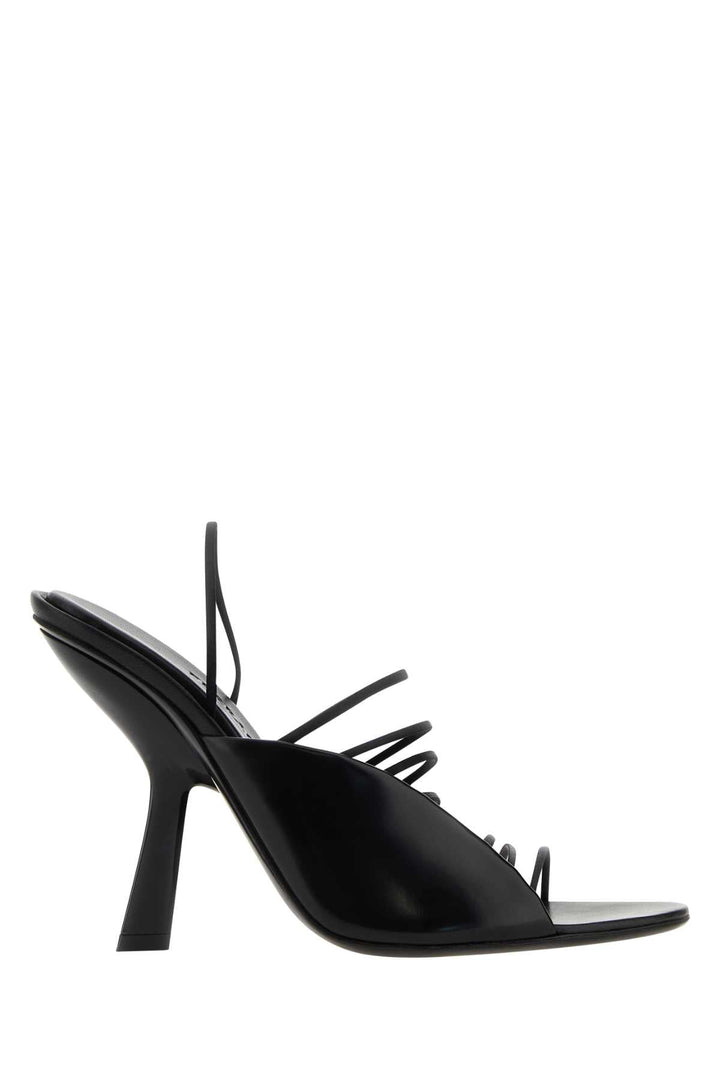 Salvatore Ferragamo Women Black Fabric And Leather Sandals
