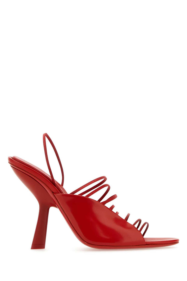 Salvatore Ferragamo Women Red Leather Altaire Sandals