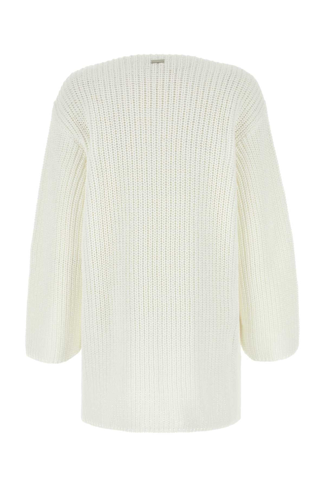 Salvatore Ferragamo Women White Cotton Oversize Sweater