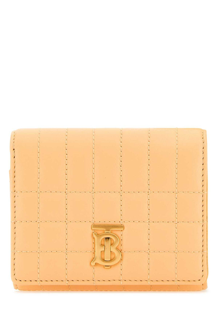 Burberry Women Peach Leather Small Lola Wallet