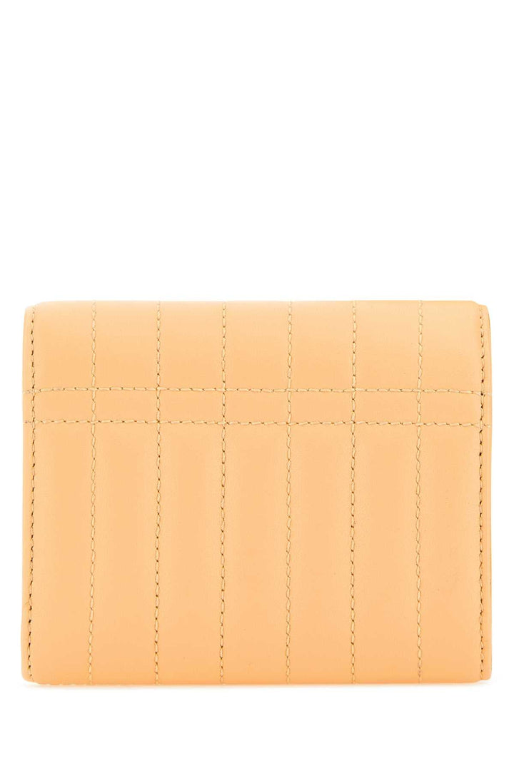 Burberry Women Peach Leather Small Lola Wallet