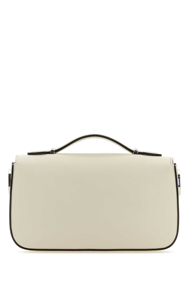 Gucci Women Ivory Leather Mini Petite Gg Handbag