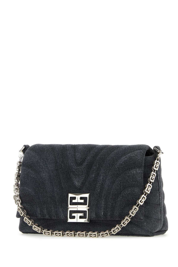 Givenchy Women Black Denim Medium 4G Soft Handbag