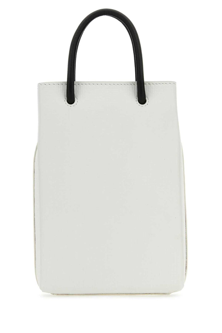 Balenciaga Women White Leather Phone Case