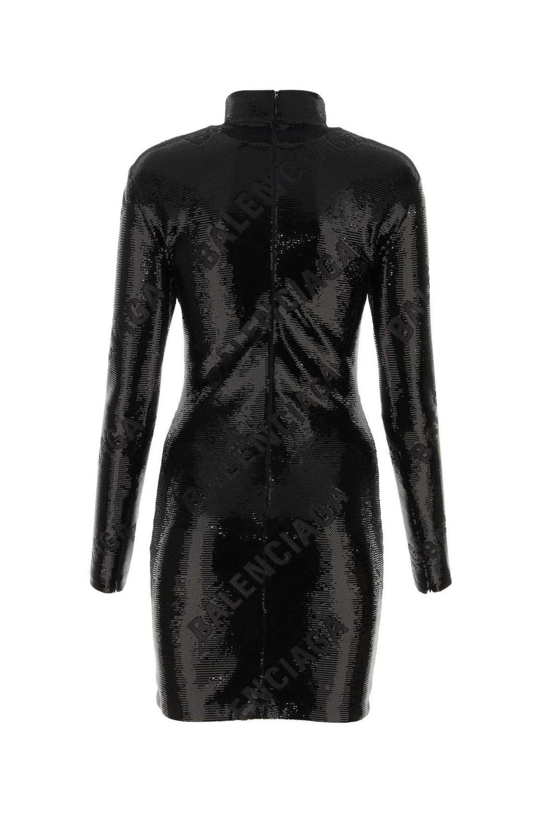 Balenciaga Women Black Sequins Mini Dress