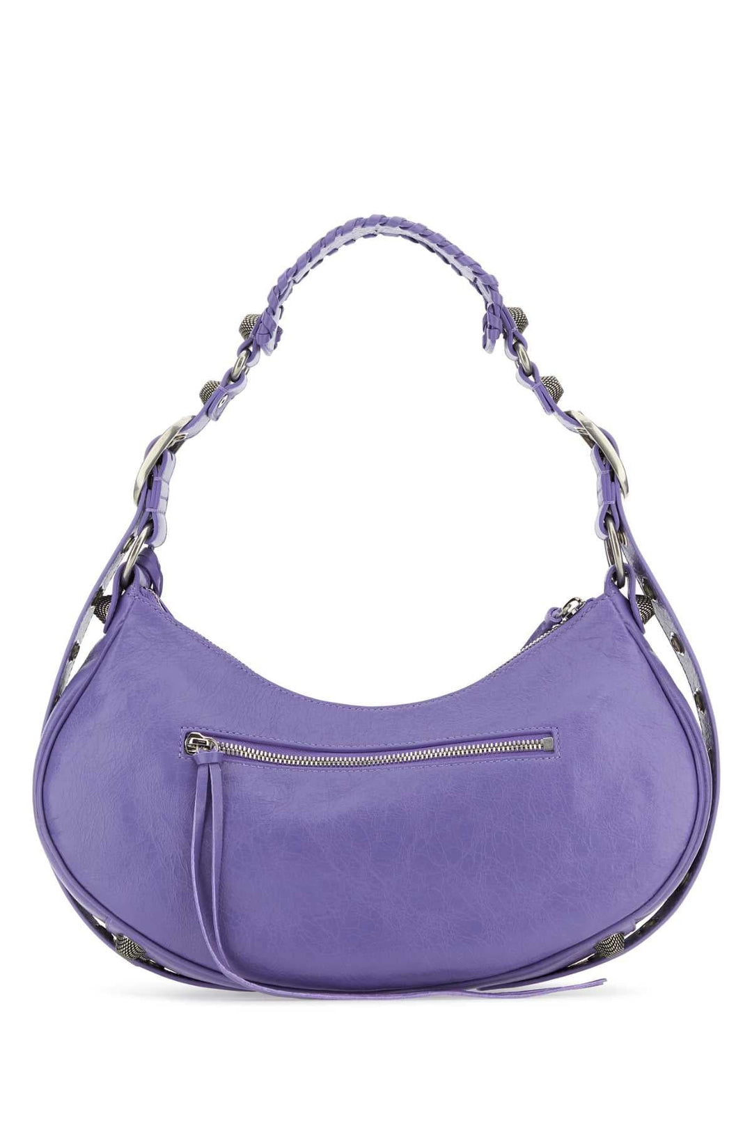 Balenciaga Women Light Purple Leather Le Cagole S Shoulder Bag