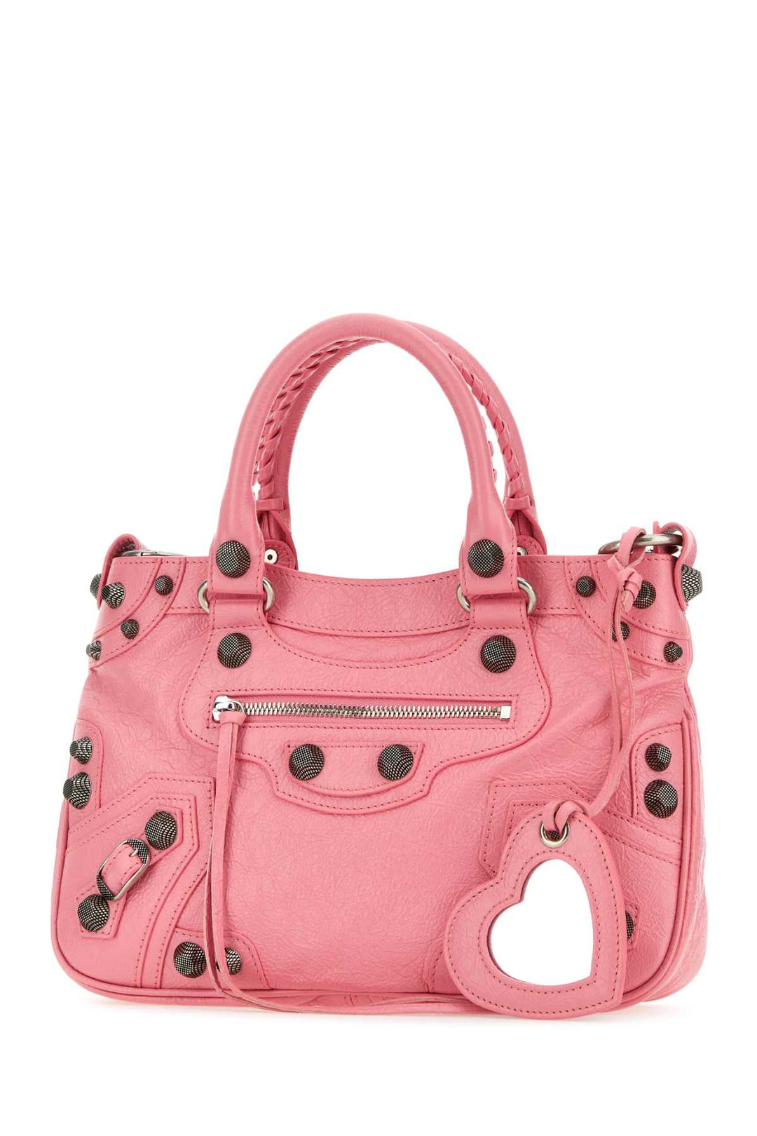 BALENCIAGA Neo Cagole Pink Nappa Leather Tote Handbag