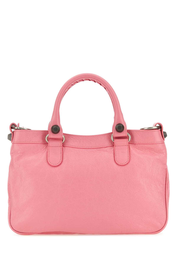 BALENCIAGA Neo Cagole Pink Nappa Leather Tote Handbag