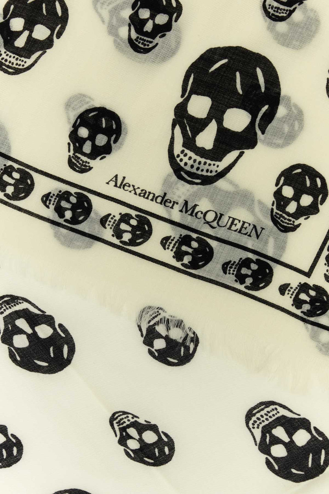 Alexander Mcqueen Women Embroidered Wool Foulard