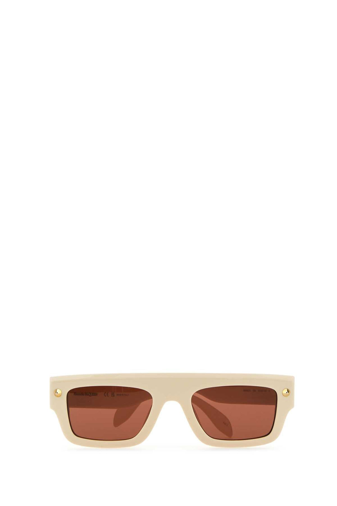 Alexander Mcqueen Women Ivory Acetate Sunglasses