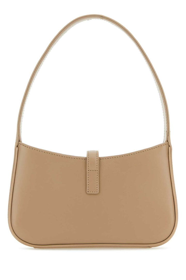 Saint Laurent Women Cappuccino Leather Mini Le 5 Ã  7 Handbag