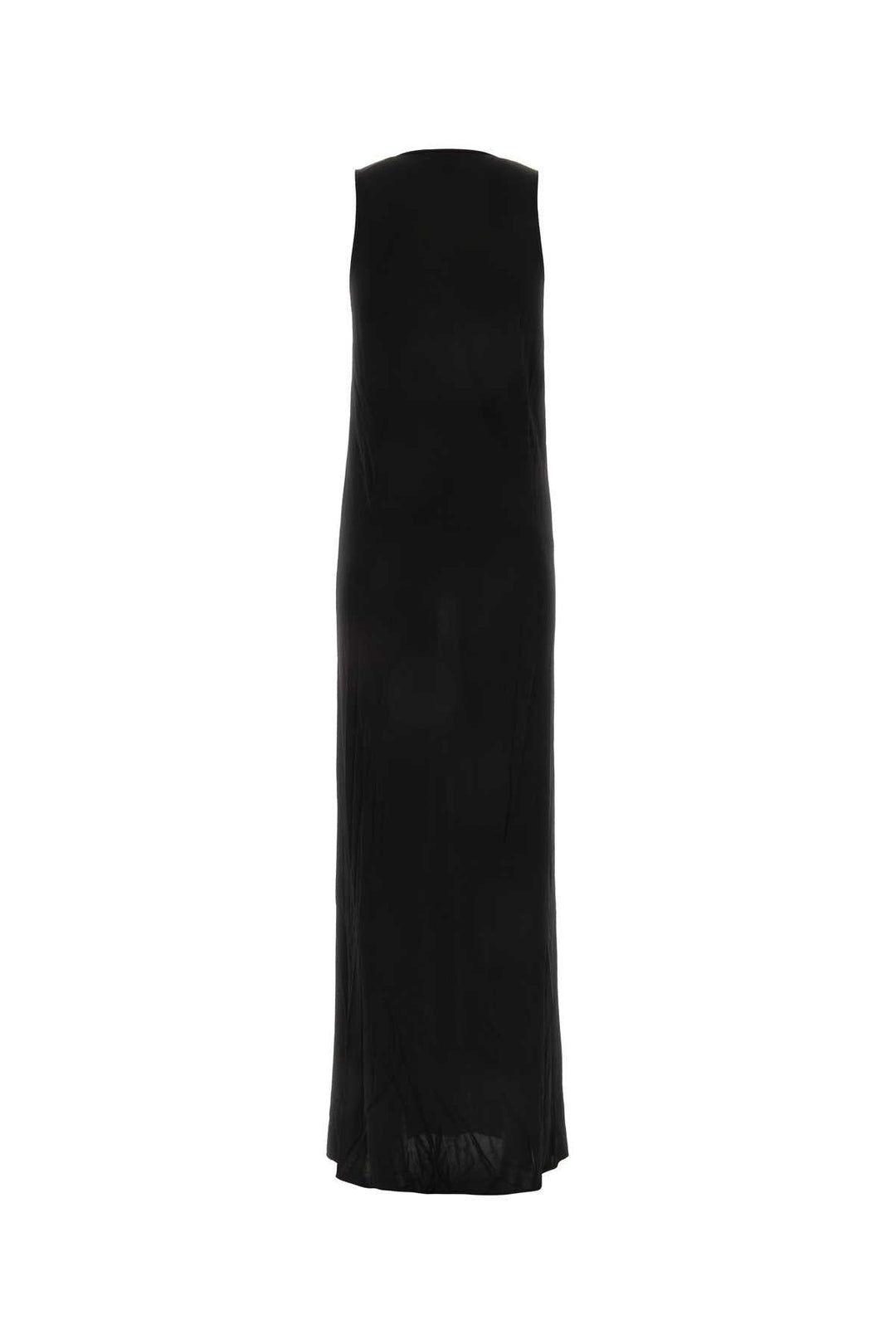 Saint Laurent Women Black Viscose Long Dress