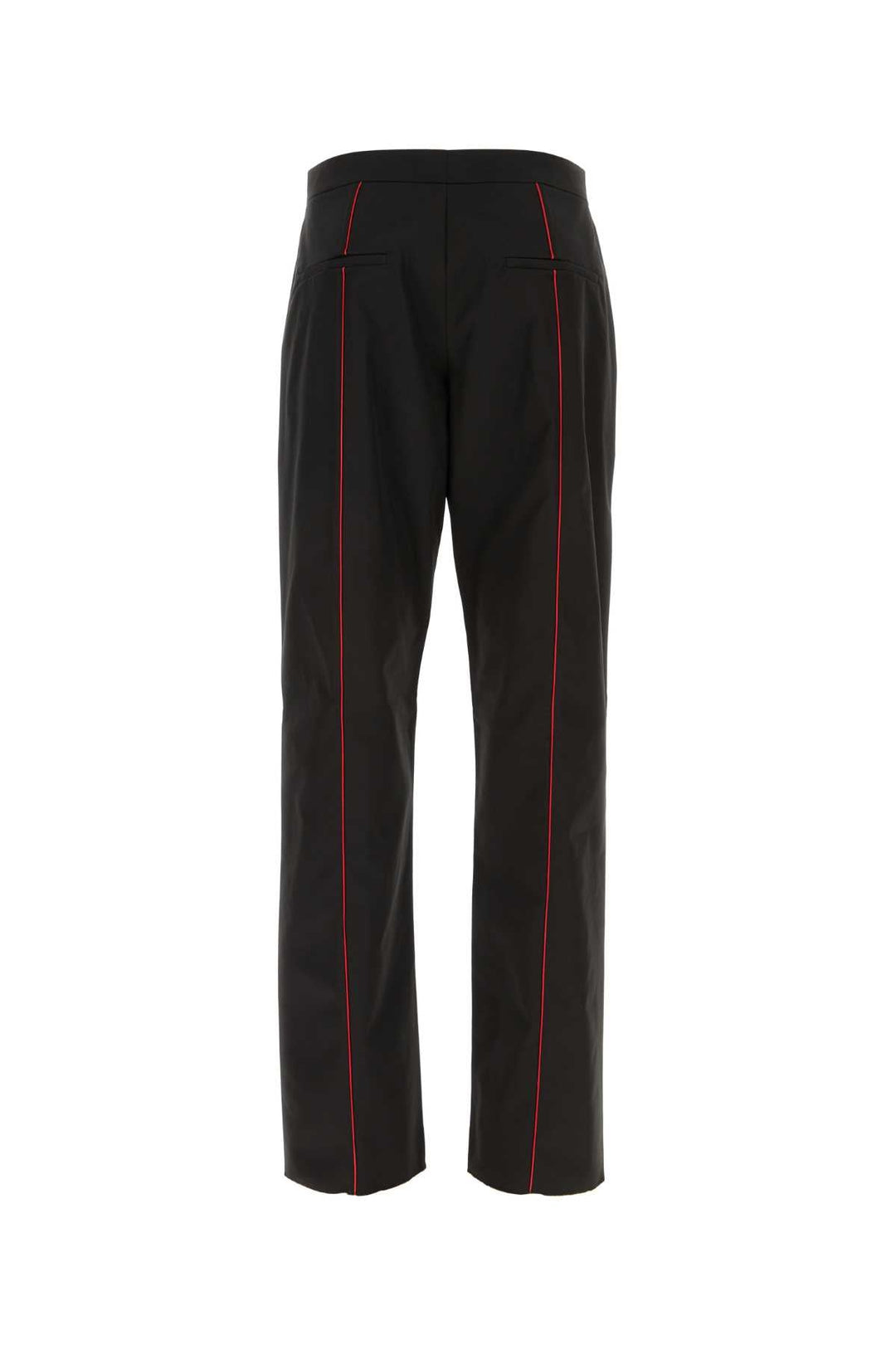 Salvatore Ferragamo Men Black Polyester Blend Pant