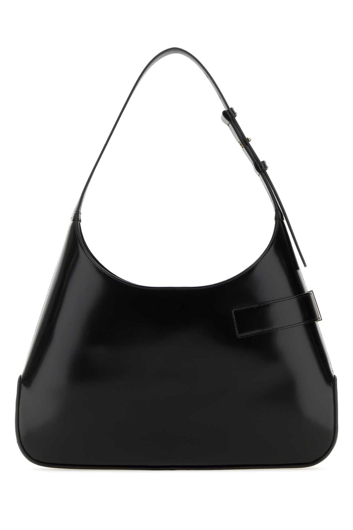 Salvatore Ferragamo Women Black Leather Large Arch Shoulder Bag