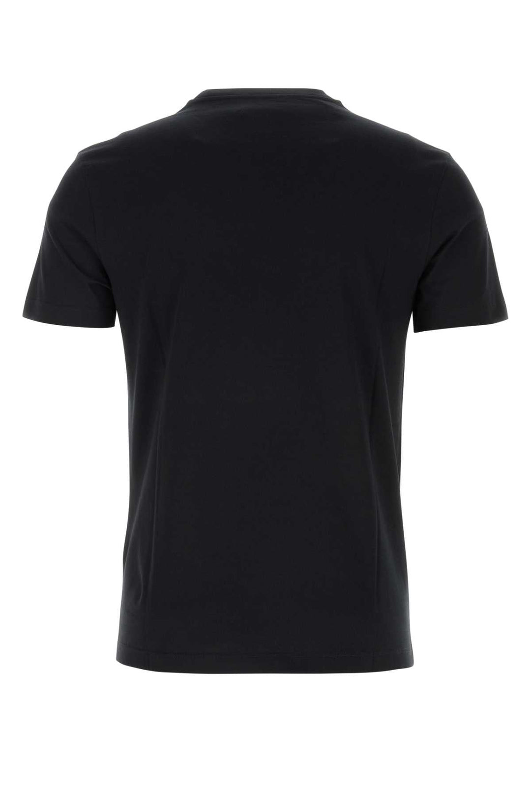 Versace Men Black Cotton T-Shirt