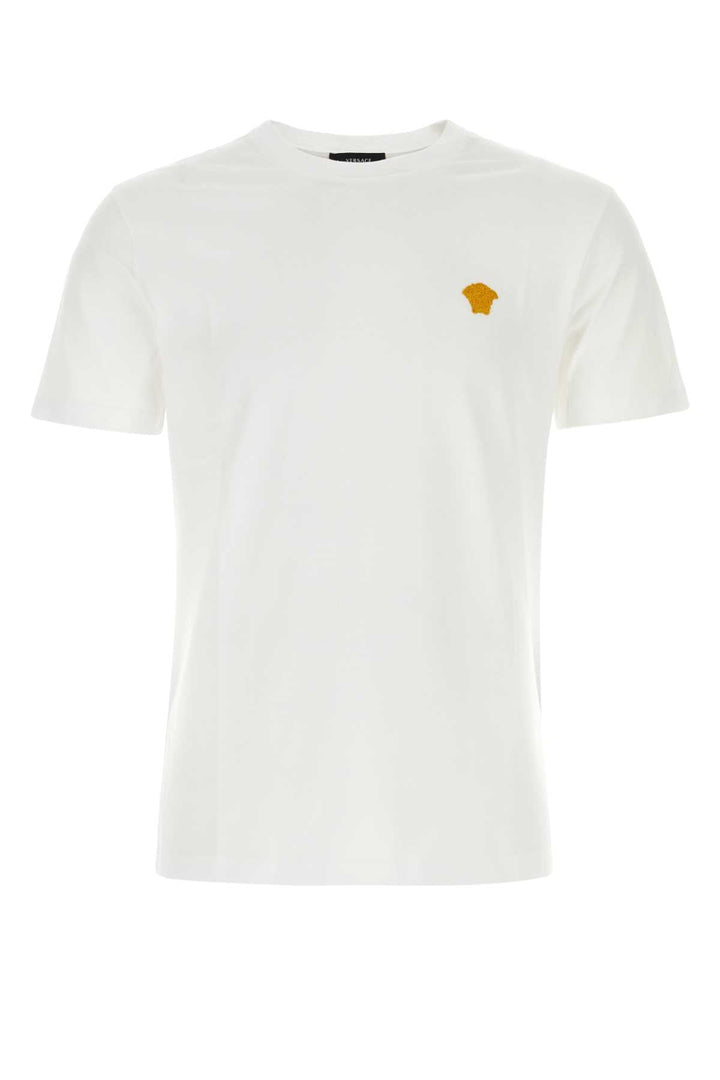 Versace Men White Cotton T-Shirt